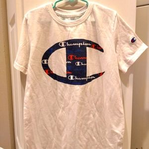 Boys Champion classic tee all large logo print